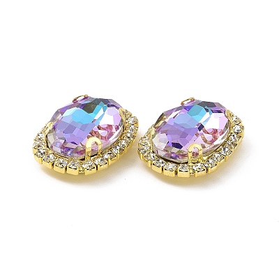 Oval Sew on Rhinestone DIY-E062-05G-A01-1