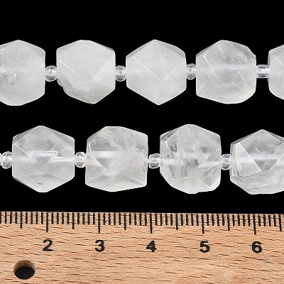 Natural Quartz Crystal Beads Strands GG-CBAF8A8-A14-01-1