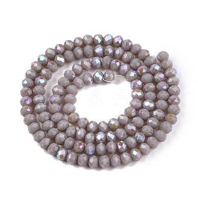 Electroplate Opaque Solid Color Glass Beads Strands LS-EGLA-A044-P3mm-L10-1