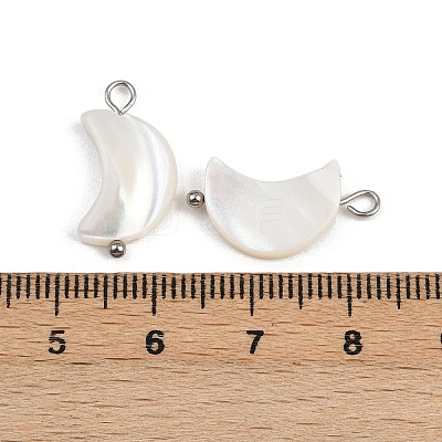 Natural Shell Moon Pendants X1-STAS-D378-37P-1