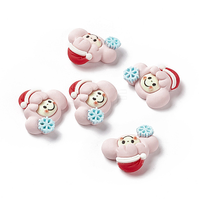 Opaque Resin Cabochons RESI-G036-E03-1