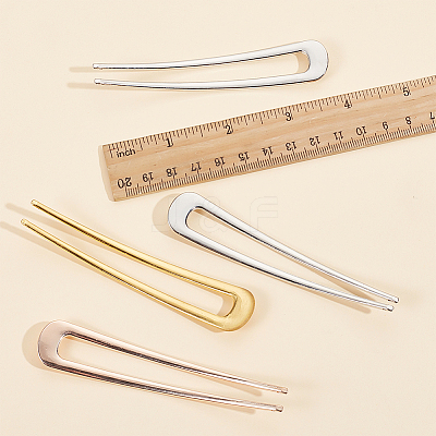 12Pcs 3 Colors Alloy Hair Forks Findings AJEW-GO0001-50-1