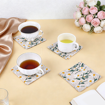 Polyester Coaster AJEW-WH0609-829-1