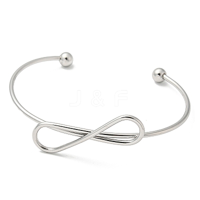 Non-Tarnish 304 Stainless Steel Cuff Bangles BJEW-K238-14P-1