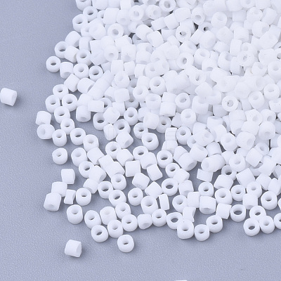 Opaque Glass Cylinder Beads SEED-Q036-01A-J02-1