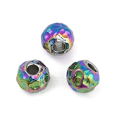 Textured 316 Surgical Stainless Steel Beads STAS-M106-01D-1