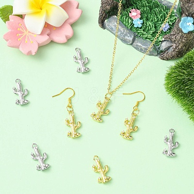 8Pcs 2 Colors Brass Micro Pave Cubic Zirconia Pendants KK-CJ0003-13-1