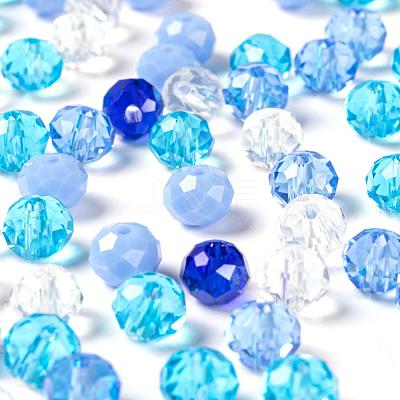 500Pcs 5Colors Electroplate Glass Beads EGLA-LS0001-01A-1