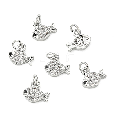 SHEGRACE Brass Micro Pave Cubic Zirconia Pendants XGRQ3D389-488P-1
