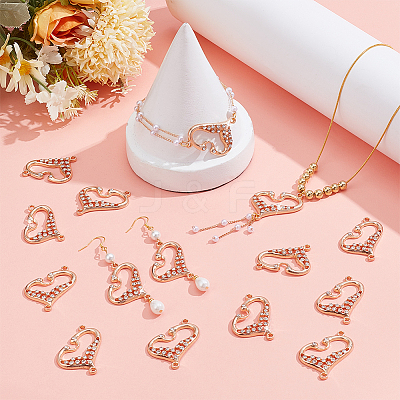 20Pcs Alloy Crystal Rhinestone Connector Charms FIND-PH0060-35-1