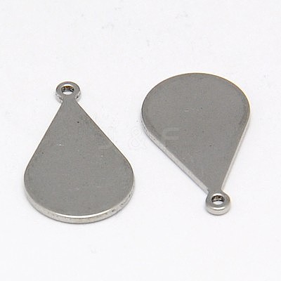 Tarnish Resistant 304 Stainless Steel Stamping Blank Tag Pendants STAS-K002-01A-1