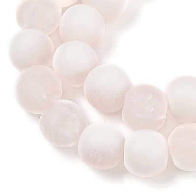 Frosted Crackle Glass Beads X1-GLAA-U001-6mm-M12-1