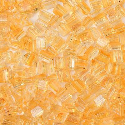 Transparent Spray Painted Glass Seed Beads SEED-L011-10A-07-1