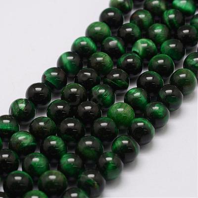 Natural Tiger Eye Bead Strands G-P230-08-G-6mm-1