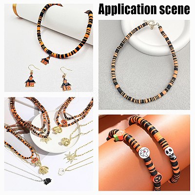DIY Halloween Theme Jewelry Making Finding Kit DIY-AR0003-47-1