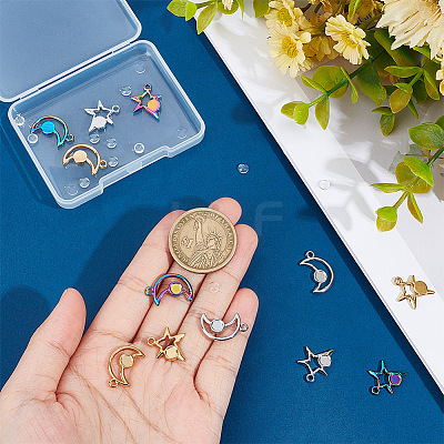 DIY Blank Dome Pendant Making Kit DIY-UN0004-44-1