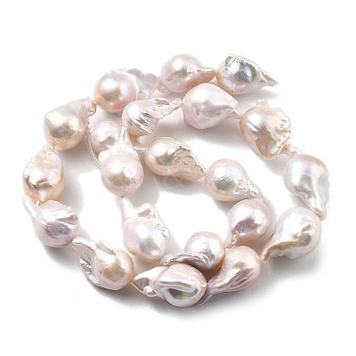 Natural Nucleated Pearl Beads Strands PEAR-B004-15J-05A-1