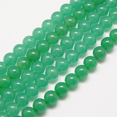 Natural Malaysia Jade Bead Strands G-M101-6mm-06-1