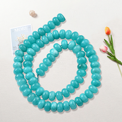 2 Strands Natural White Jade Beads Strands G-PA0001-23B-1