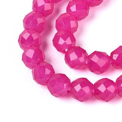 Imitation Jade Glass Beads Strands GLAA-T028-4mm-11I-1