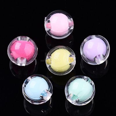 Transparent Acrylic Beads TACR-N011-004A-01-1