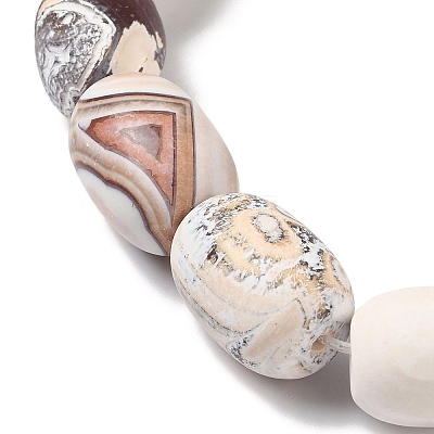 Natural Fire Crackle Agate Beads Strands G-Q169-F09-01-1