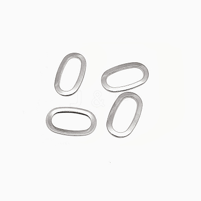 Tarnish Resistant Oval 304 Stainless Steel Linking Rings STAS-E103-23P-1