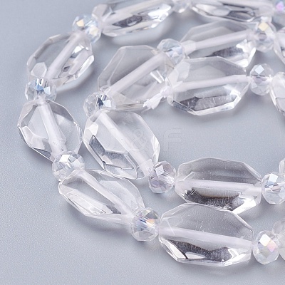 Natural Quartz Crystal Beads Strands G-L519-C-01-1