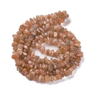 Natural Multi-Moonstone Chip Beads Strands X-G-M205-19A-1