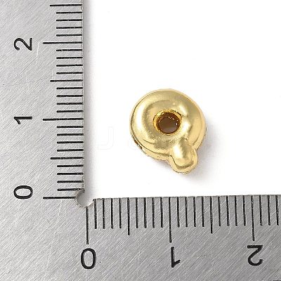 Brass Micro Pave Cubic Zirconia Beads KK-P290-61G-Q-1