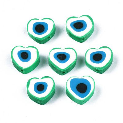Handmade Polymer Clay Beads X-CLAY-T019-08A-1