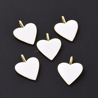 Brass Enamel Pendants LS-KK-P204-14G-E-1