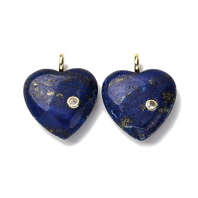 Dyed Natural Lapis Lazuli Pendants G-P588-01G-08-1