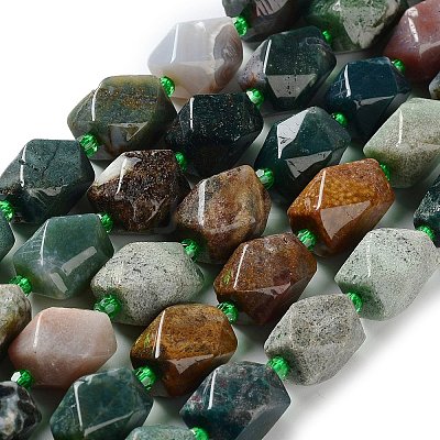 Natural Indian Agate Beads Strands G-C182-29-02-1