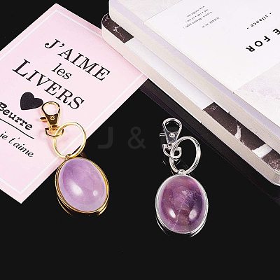 Natural Amethyst Flat Back Cabochons PH-G-G741-13x18mm-1