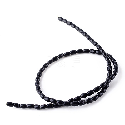 Natural Obsidian Bead Strands X-G-R356-51-1