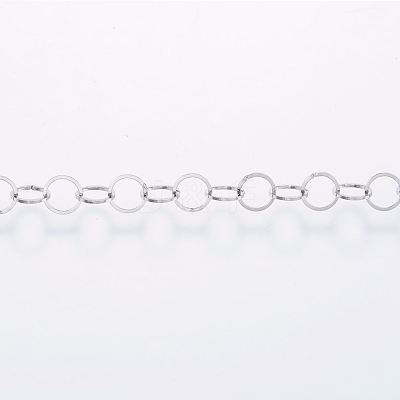 Tarnish Resistant Handmade 304 Stainless Steel Cable Chains STAS-G038-14P-1
