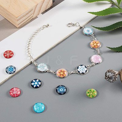 Flatback Glass Cabochons for DIY Projects GGLA-PH0005-12mm-06C-1