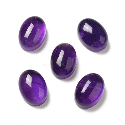 Natural Amethyst Cabochons G-H282-03A-1