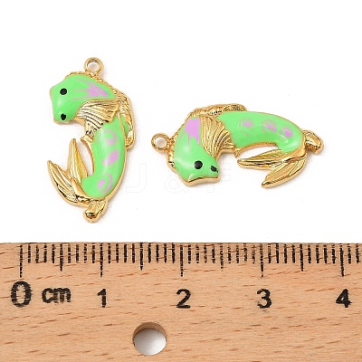 304 Stainless Steel Enamel Pendants STAS-T068-78A-03-1