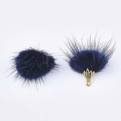 Faux Mink Fur Tassel Pendant Decorations X-FIND-S300-37B-1