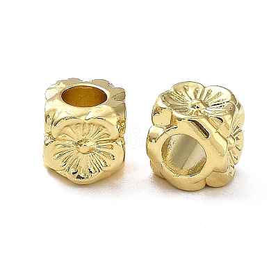 Rack Plating Alloy Beads PALLOY-D024-07A-G-1