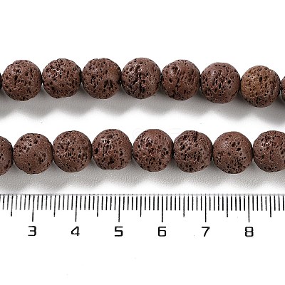 Synthetic Lava Rock Dyed Beads Strands G-H311-08C-02-1