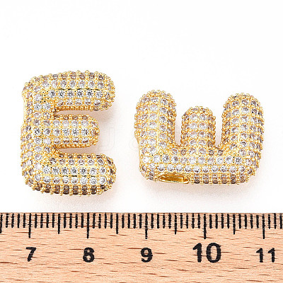 Brass Micro Pave Cubic Zirconia Pendants KK-N254-06G-E-1