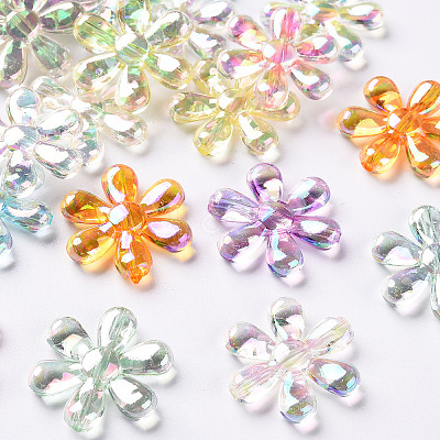 Transparent Acrylic Beads X-TACR-S154-35C-1