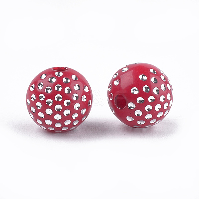 Plating Acrylic Beads PACR-T006-03A-1