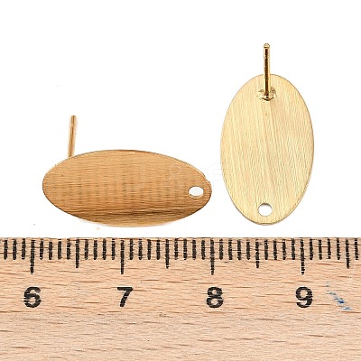 316 Stainless Steel Stud Earring Findings STAS-D389-01G-1
