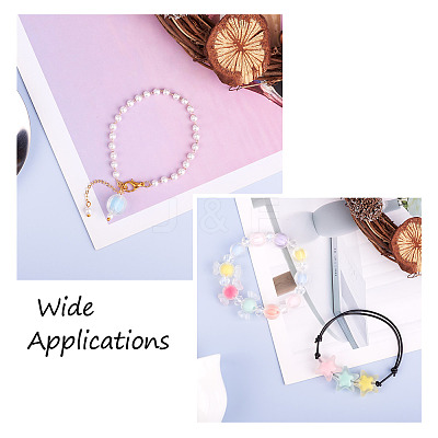 120Pcs 3 Style Transparent Acrylic Beads TACR-BT0001-03-1