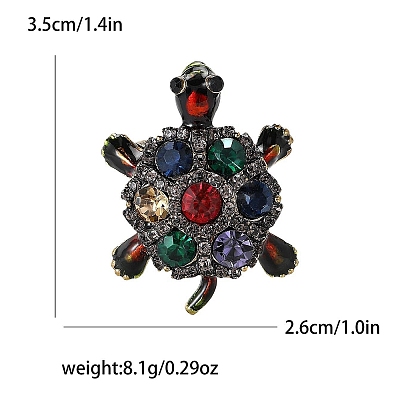 Alloy and Glass Rhinestone Brooch PW-WG937A4-04-1