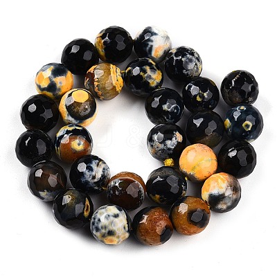 Dyed Natural Agate Beads Strands G-T141-01A-02-1